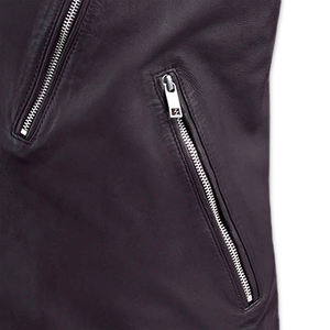 แจ็กเก็ตหนังสำหรับผู้ชายเสื้อแจ็กเก็ตหนังแฟชั่นสำหรับฤดูหนาวโลโก้ตามสั่ง - Product Image 5