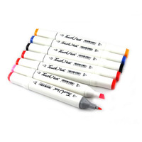 Touchliit 6ème génération 204 couleurs Stylos marqueurs d'art à double tête à base d'alcool Fournitures d'art