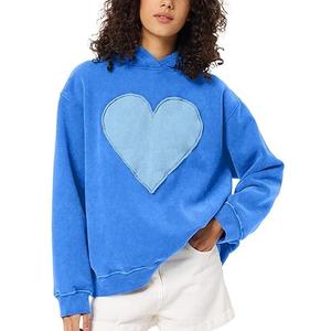 Sweat à capuche en coton de luxe de haute qualité 100% Logo personnalisé Polaire lourd Vêtement vierge Doublure intérieure en satin Sweat à capuche pour femmes Fabriqué au Bangladesh - Product Image 3