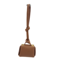 Charme de sac à bandoulière en cuir Tan fabriqué à la main de qualité supérieure accessoire inspiré de la bandoulière Miniature élégante pour pochette porte-clés ou cadeau
