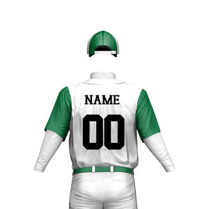 Uniforme de baseball à manches courtes pour hommes, avec logo personnalisé, nom d'équipe par sublimation, ensembles de vêtements de sport de qualité supérieure - Product Image 6