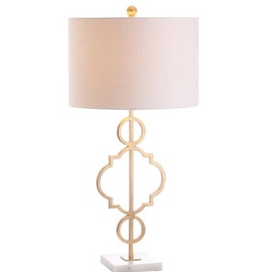 Vajilla de dormitorio y lámpara de escritorio Lámpara de mesa moderna de acero inoxidable de latón con base de metal y pantalla elegante para iluminación interior - Product Image 6