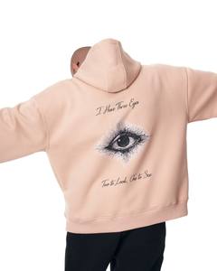 Sweat-shirt à capuche Boxy surdimensionné avec logo personnalisé pour hommes Sweat-shirt en coton polaire épais brodé dans la couleur unie dans des couleurs personnalisables pour l'hiver - Product Image 1