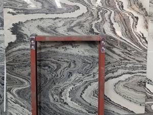 Carreaux de comptoirs en marbre noir au mercure poli Grandes dalles Pierre naturelle durable pour un design moderne pour les villas et les appartements - Product Image 3