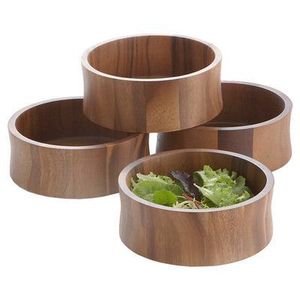 Elegante servilletero de madera para la configuración del comedor de la cocina minimalista moderna y los arreglos de la cena de vacaciones - Product Image 5