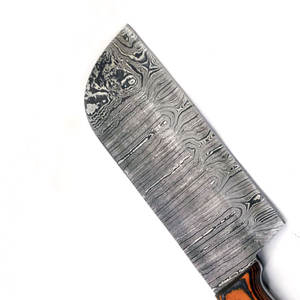 Couteau de chef en acier Damas personnalisé, fait à la main, haute performance, écologique, compatible lave-vaisselle, manche en bois pour une utilisation en cuisine - Product Image 5