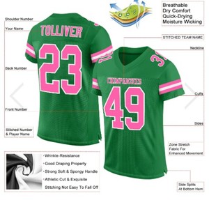 Camiseta de fútbol de rendimiento Premium, camisetas de fútbol transpirables ligeras para partidos de entrenamiento y competiciones - Product Image 2