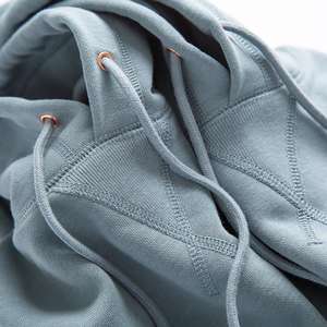 Sudadera con Capucha Personalizada de 400G, Tela de Lana, Gruesa, Color Sólido, Estilo Americano Informal, Trajes Deportivos para Hombre, Alta Calidad - Product Image 3