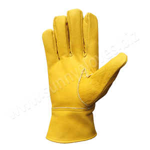 Gants de sécurité en cuir de vache véritable, gants de sécurité en cuir pour le travail industriel, gants de protection des mains - Product Image 5