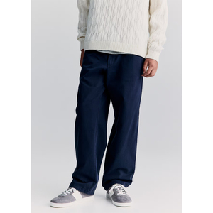 Pantalons de mode pour femmes avec logo personnalisé 2026, coupe régulière, jeans en denim large et long lavé, style streetwear, jeans décontractés athlétiques pour hommes - Product Image 5