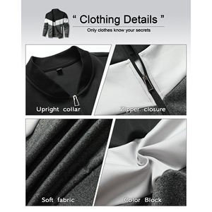 Veste universitaire confortable et solide de couleur personnalisée grande taille pour hommes veste universitaire en laine de haute qualité à manches en cuir pour hommes - Product Image 6