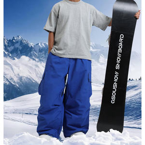 Pantalones de esquí y snowboard unisex, pantalones holgados impermeables de esquí para invierno, ropa de calle suelta para nieve, cargo/pierna ancha, precio de Snowboard - Product Image 3