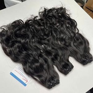 Extensiones de cabello de trama ondulada natural vietnamita crudo precio al por mayor paquetes de cabello crudo - Product Image 4