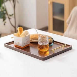 ถาดเสิร์ฟทำจากไม้แบบแฮนด์เมดสำหรับตกแต่งงานแต่งงานและงานเลี้ยงจากอินเดีย - Product Image 4