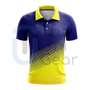 Golf personalizado para hombres y mujeres para camisas, cómodo, de alto rendimiento, transpirable, de punto, estampado completo, patrón sólido - Product Image 6