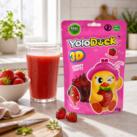 YoloDuck Vente en gros Gommes aux fruits roses en sachet de 65g à fort potentiel de profit, prêtes à l'emploi