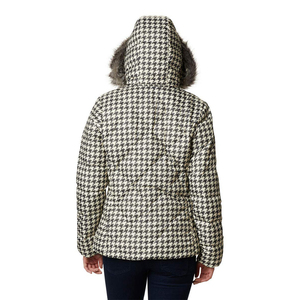 Best Selling Wholesale High Quality Custom Women <b>Sheep</b> <b>Skin</b> Printed Puffer <b>Jackets</b> Winter Hooded Cotton Lined - Product Image 2