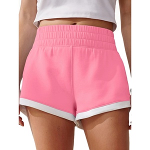Pantalones cortos de cintura elástica con estampado de algodón puro para niñas de verano personalizados pantalones de Casa de oso floral pantalones cortos de moda para mujeres - Product Image 5