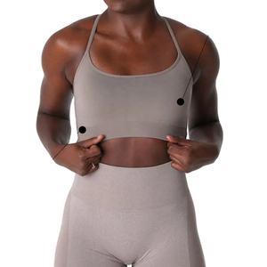 Soutien-gorge de sport léger et respirant sans couture pour femme 2026, brassière de yoga à compression, logo personnalisé, grandes tailles, livraison rapide - Product Image 1