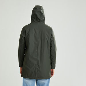 Chaqueta de lluvia ligera impermeable para mujer, abrigo de lluvia de montaña para senderismo, chaquetas de lluvia de poliéster de nailon 100% para mujer - Product Image 6