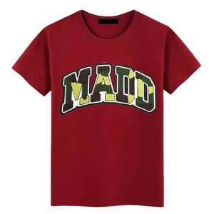 2025 camiseta de tela de lona de algodón 100% de alta calidad para hombre, diseño de logotipo personalizado, servicio OEM, bordado de alta calidad, Color personalizado - Product Image 3