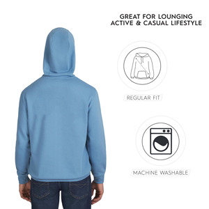 เสื้อฮู้ดดี้ผู้ชายทรงโอเวอร์ไซส์ ผ้าเฟรนช์เทอร์รี่ หนานุ่ม สไตล์วินเทจ พิมพ์ลาย DTG ลวดลายกราฟิกฟอกสีซีดแบบซันเฟด ล้างสีแบบแอซิดวอช - Product Image 6