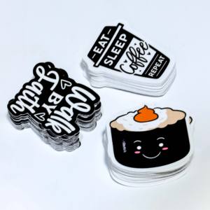 Custom Eco-friendly PVC <b>Vinyl</b> Die Cut <b>Stickers</b> | Gravure Printed High-quality Waterproof Glossy Adhesive Labels for Branding - Product Image 4