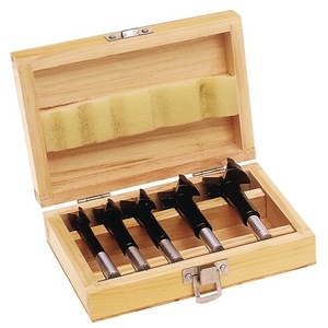 Masonry & Concrete <b>Drill</b> <b>Bit</b> Set 15-35mm 5-Piece in <b>Wooden</b> Case by TECWERK - Product Image 1