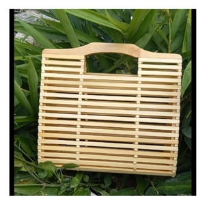 Bolsa de bambú diseñada con 100% bolsa de bambú fresco materiales naturales de alta calidad accesorio ideal para escapadas de verano y viajes a la playa - Product Image 4