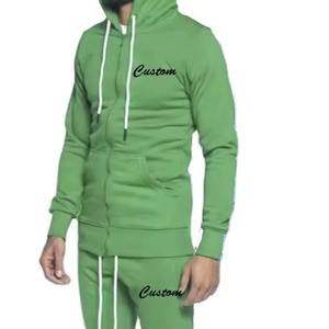 Conjuntos Deportivos de Hombre 100% Algodón de Color Sólido, Conjuntos Deportivos de Manga Larga con Logotipo Personalizado para Hombre, Conjuntos Deportivos de Moda para Invierno - Product Image 2