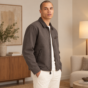 Stylish <b>canvas</b> <b>jacket</b> designed with durable construction practical details and comfortable fitting ideal for modern casual - Product Image 3
