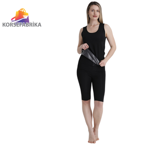 กางเกงขาสั้นตะขอ3ระดับสำหรับผู้หญิงชุดเสื้อกล้ามระบายความร้อนเหงื่อออกมากพอลิเมอร์คุณภาพสำหรับใช้ในบ้านผลิตจากไก่งวง - Product Image 2