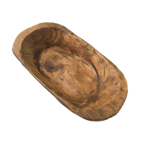 Tazón de masa de madera decorativo de Casa de Campo rústico de alta calidad hecho a mano para velas, frutas o ensaladas Vintage - Product Image 1