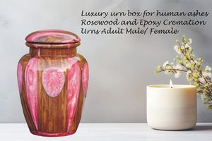 Luxury Modern Wooden Urn <b>Box</b> <b>for</b> Human <b>Ashes</b> Eco-Friendly Decorative Burial <b>Box</b> - Product Image 6