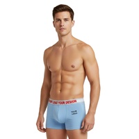 Sous-vêtements en coton respirant de haute qualité, 100% coton, boxers confortables, logo personnalisé, marque OEM, motif imprimé pour hommes
