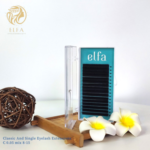 Extensiones de pestañas clásicas en longitudes mixtas con etiqueta privada CC y DD Curl Lashes Extension Supplies - Product Image 1