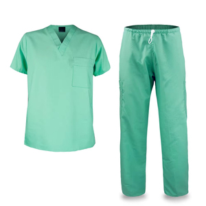 Uniforme d'hôpital à col en V très vendu, logo personnalisé OEM, ensembles de blouses, uniformes pour hommes, infirmiers, blouses médicales - Product Image 1