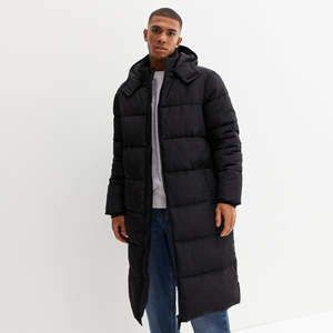 Chaqueta Bomber Acolchada Larga de Alta Calidad con Logotipo Personalizado para Hombre en Tela de Lona con Logotipo Personalizado, la Mejor Chaqueta Acolchada Larga para Hombre - Product Image 1