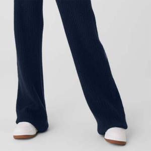 Vente en gros de pantalons de détente en tricot à taille haute pour femmes | Pantalon en tricot doux et extensible avec ceinture élastique - Product Image 6