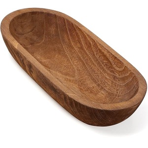 Rustic Elegance Hand-carved <b>Dough</b> <b>Bowl</b> Made by Artisans From India Rustic Crafted Wooden <b>Dough</b> <b>Bowl</b> for Serving in Hotel Home - Product Image 5