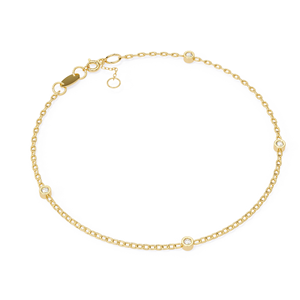 Pulsera redonda de diamantes cultivados en laboratorio de excelente calidad 0.06ct en oro de 14 quilates para uso informal y diario Suministro mundial - Product Image 4