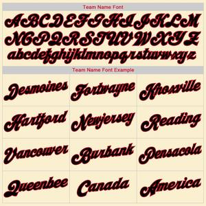 Personnalisé Personnalisé Rouge-Noir Authentique Throwback Rib-Knit Baseball Jersey Shirt - Product Image 6