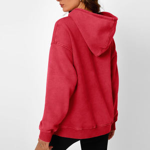 Meilleur fabricant et fournisseur de sweats à capuche pour femmes, sweats à capuche en denim délavé, sweats à capuche unis, sweats à capuche en denim délavé pour femmes en vrac - Product Image 2