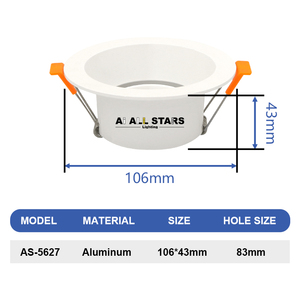 Approvisionnement d'usine MR16 GU10 Downlight Fitting Fixations Encastré Réglable Plafond <span class=keywords><strong>Spot</strong></span> Down Light Avec Ampoule Remplaçable - Product Image 5