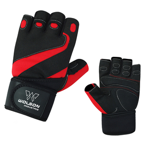 Guantes deportivos unisex de nailon con medio dedo para culturismo, ciclismo, levantamiento de pesas, entrenamiento, guantes deportivos para gimnasio, hombres y mujeres - Product Image 1