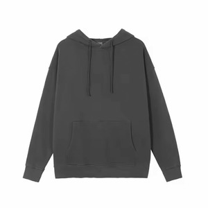 เสื้อฮู้ดผ้าคอตตอนคอตั้งเสื้อมีฮู้ดสีมัดย้อมพิมพ์ลายไม่สบายใจพร้อมกระดุมข้อมือเสื้อมีฮู้ดสำหรับฤดูหนาวใช้ได้ทั้งชายและหญิง380g ผ้าคอตตอน100% งานตามสั่ง - Product Image 3