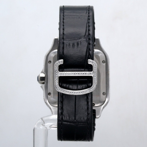 Reloj Mecánico de Lujo para Hombre, Estilo Antiguo, Caja Cuadrada de Acero Inoxidable, Correa de Cristal, Acabado Cepillado, Visualización de Fecha, Esfera de 41 mm - Product Image 3