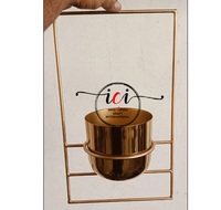 Pot Tanaman Dinding Desain Art Deco Tempa Besi yang Dapat Disesuaikan, Laris Manis, dengan Dudukan, Finishing Unik untuk Vas Dinding Dekoratif Pernikahan