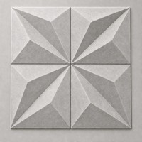 Panneau acoustique 3D Star en fibre de polyester, panneau acoustique absorbant le son, panneau mural Kusdesign