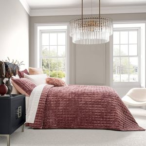 Ensemble <span class=keywords><strong>de</strong></span> <span class=keywords><strong>couette</strong></span> en velours <span class=keywords><strong>de</strong></span> luxe King Size <span class=keywords><strong>Rose</strong></span> mauve poussiéreux, ensemble <span class=keywords><strong>de</strong></span> <span class=keywords><strong>couette</strong></span> en velours, couvre-lit surdimensionné ensemble <span class=keywords><strong>de</strong></span> literie matelassé - Product Image 5